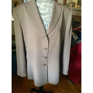 Le Suit Brown Checked Suit